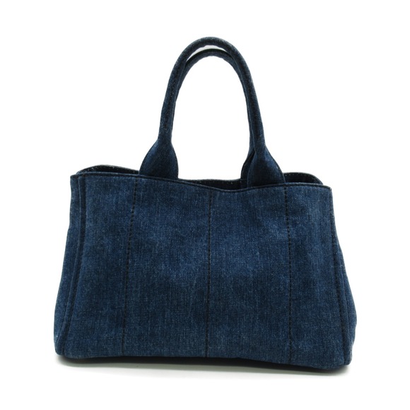 Prada Tote Bag Denim Kanapa Blue - Picture 1 of 10